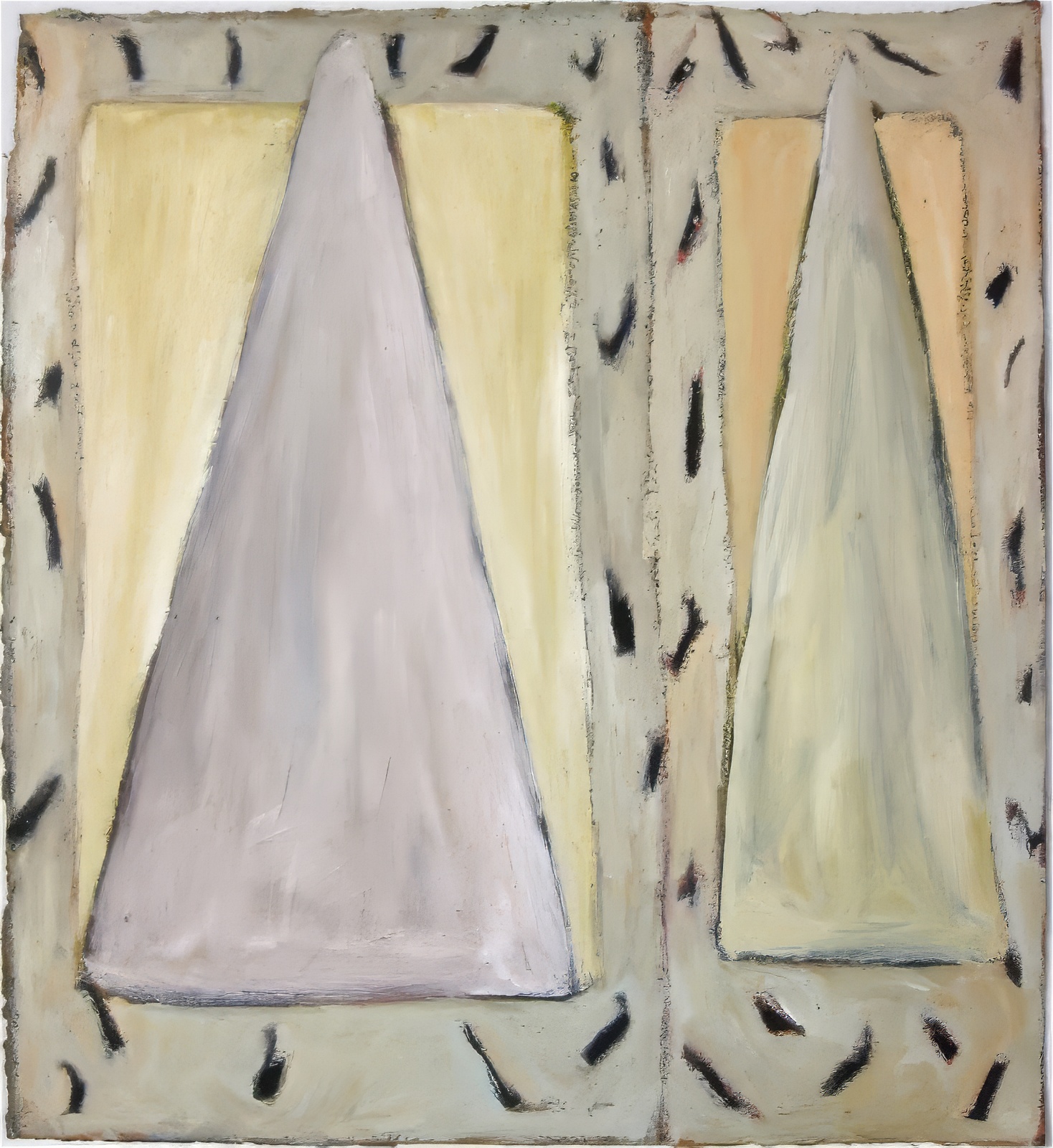 Two White Triangles