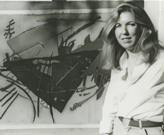 Janet with her art